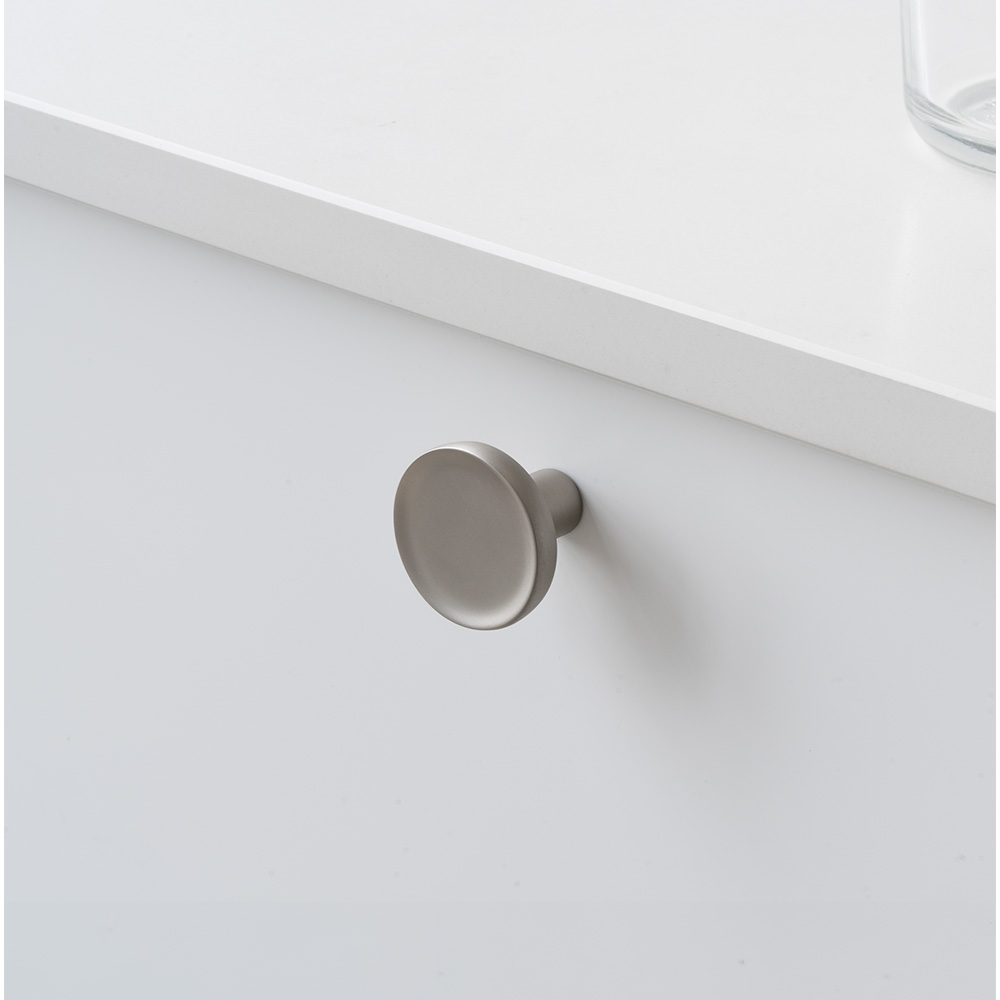 Möbelknopf Vibe Soft - 38mm - Edelstahl-Optik