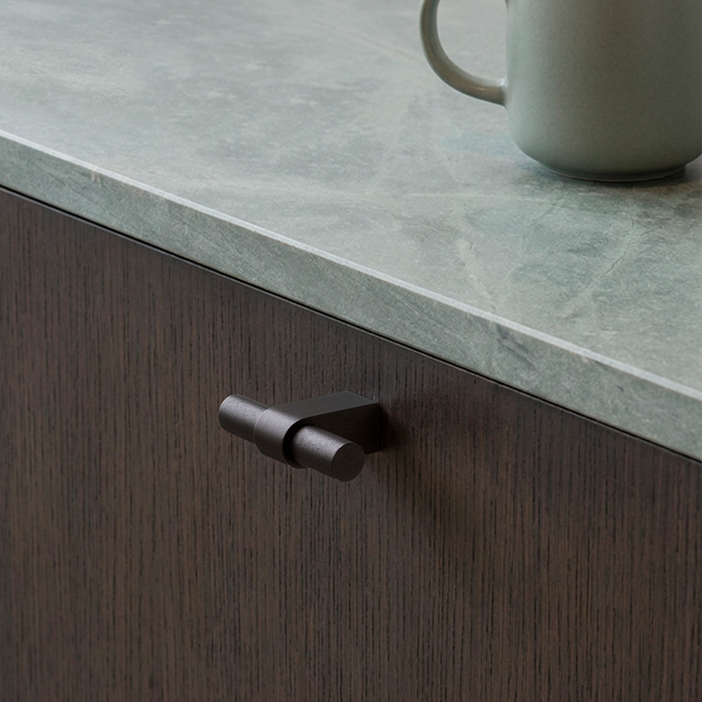Griffknauf T-Form T Trace - Dunkelbronze