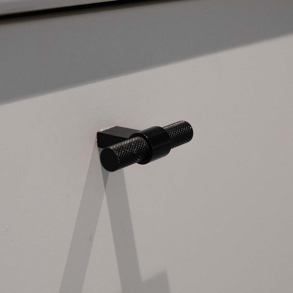 Möbelknopf T Helix - Mattschwarz
