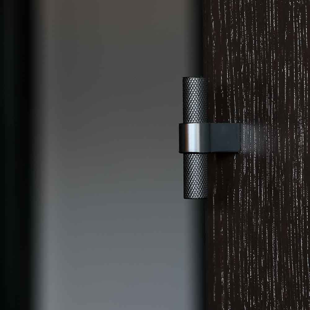 Möbelknopf T Helix - Mattschwarz