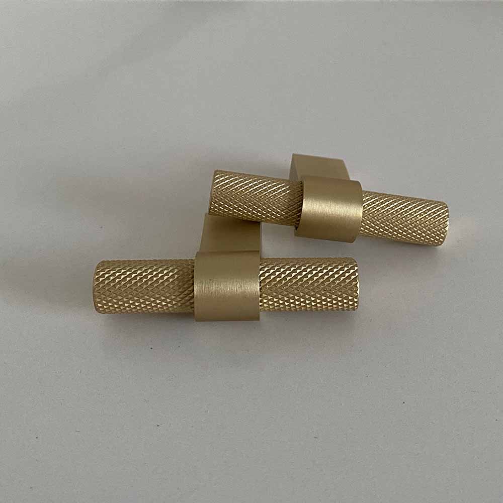 Möbelknopf T Helix - Messing