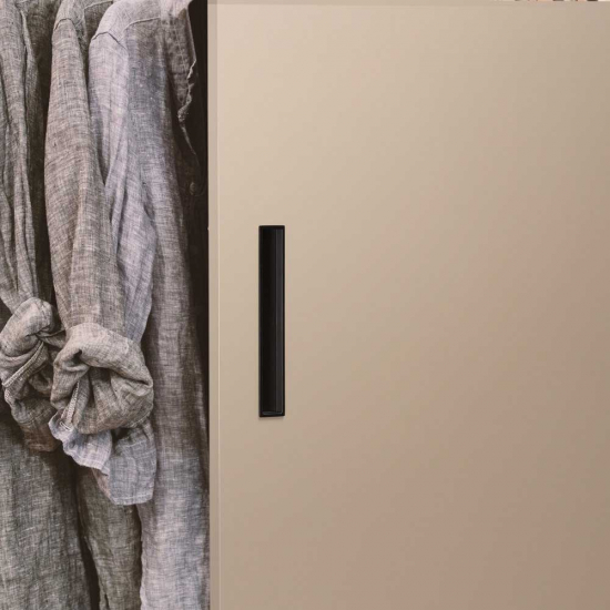 Einlassgriff Cubic - 160mm - Mattschwarz