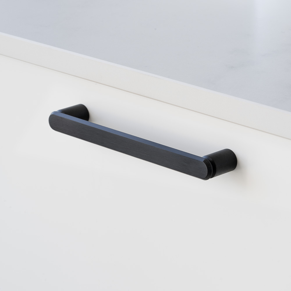 Möbelgriff Fase cc160mm - Gebürstetes Schwarz
