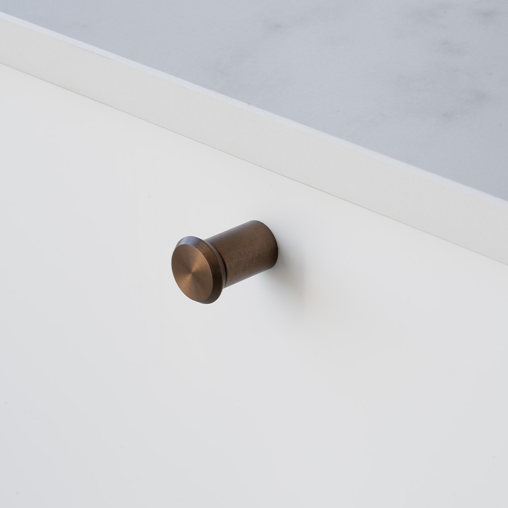 Möbelknopf Fase Ø23mm - Gebürstete Bronze
