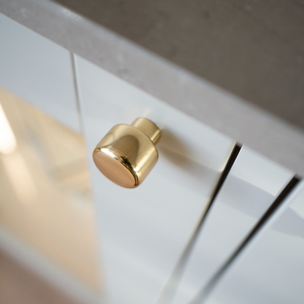 Möbelknopf Esther - Poliertes Messing