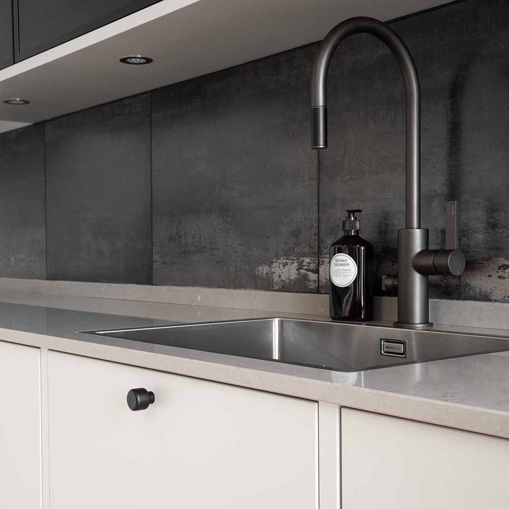 Möbelknopf Esther -  Mattschwarz