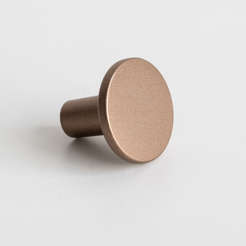 Möbelknopf Lund - 25mm - Gebürstete Bronze