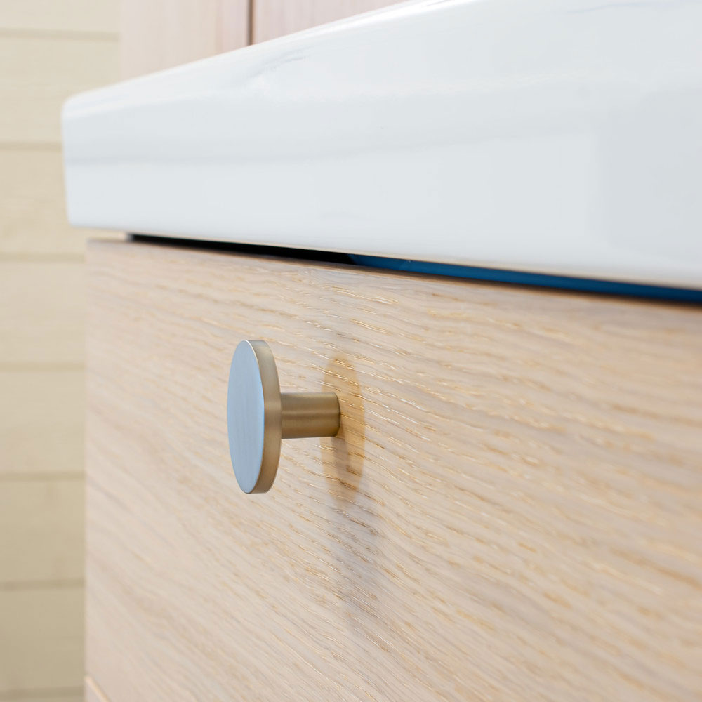 Möbelknopf Como Big - Edelstahl-Optik