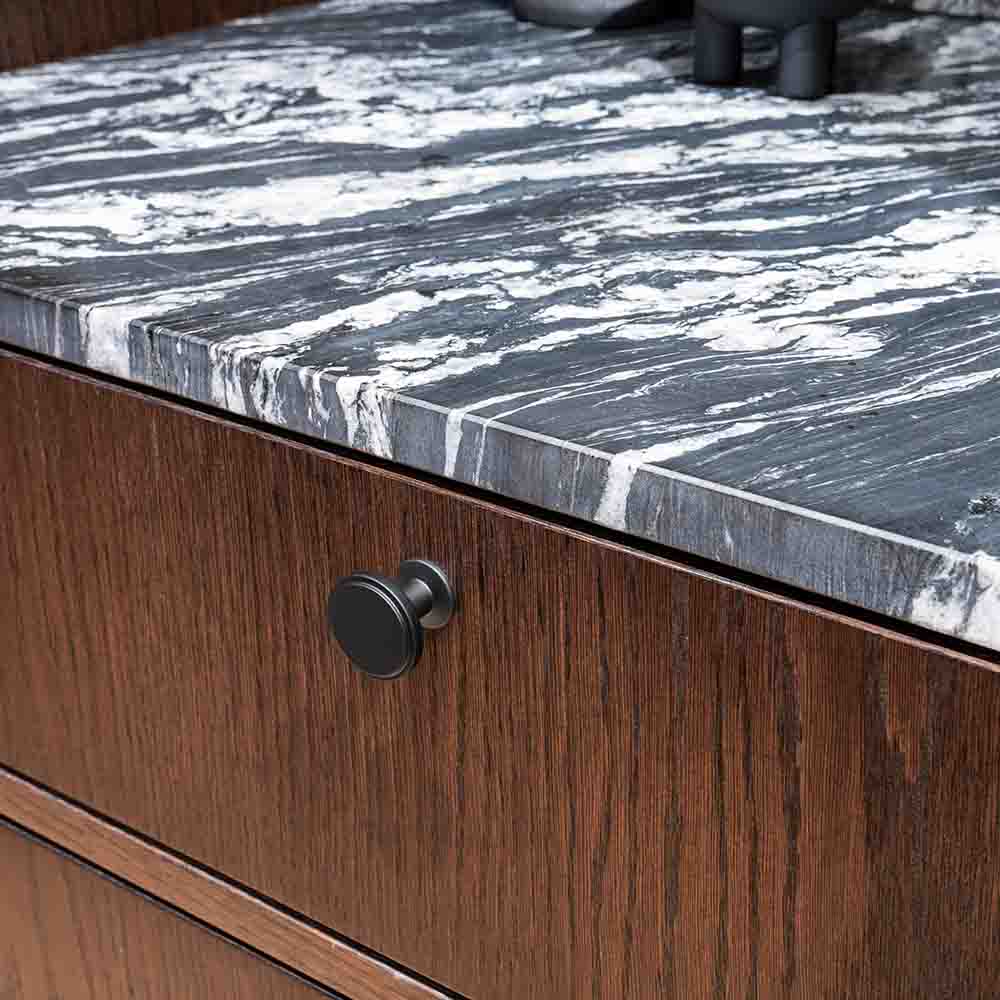 Möbelknopf Uno - Mattschwarz