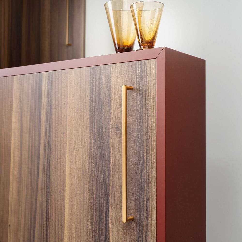 Möbelgriff Pura - Gebürstetes Messing