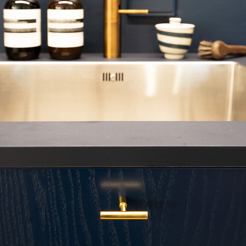 Möbelknopf T Spira - Poliertes Messing