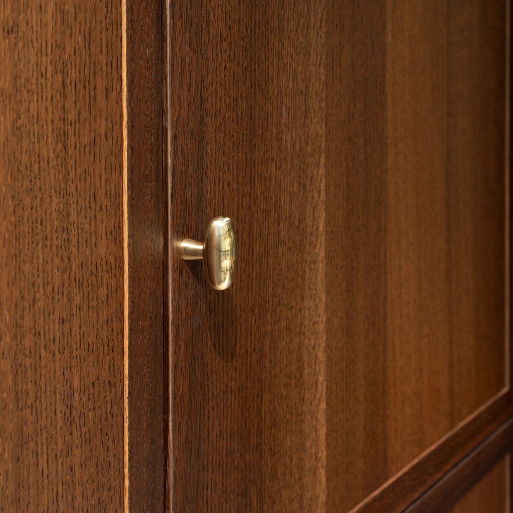 Möbelknopf T Oliver - Poliertes Messing