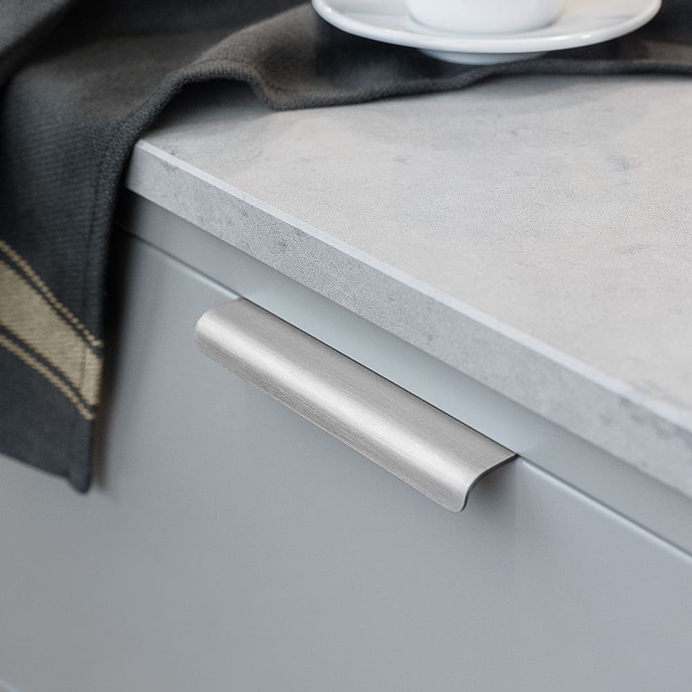 Kantengriff Lip - Gebürsteter Edelstahl