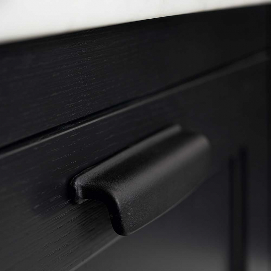 Möbelgriff Art - 96mm - Gusseisen Schwarz