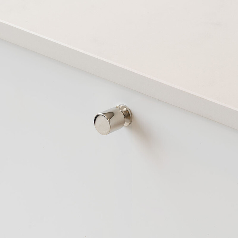 Möbelknopf Solo - 21mm - Vernickelt