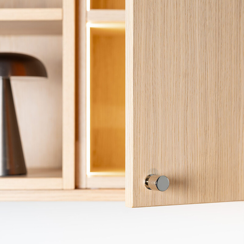 Möbelknopf Solo - 21mm - Vernickelt