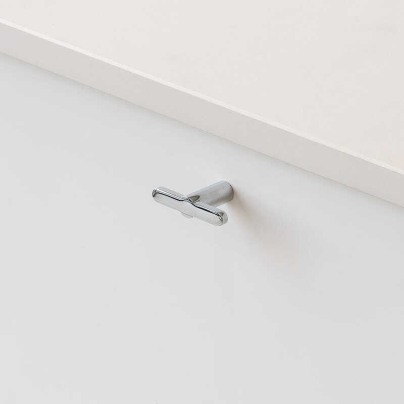 Möbelknopf T Flow - Chrom Poliertes