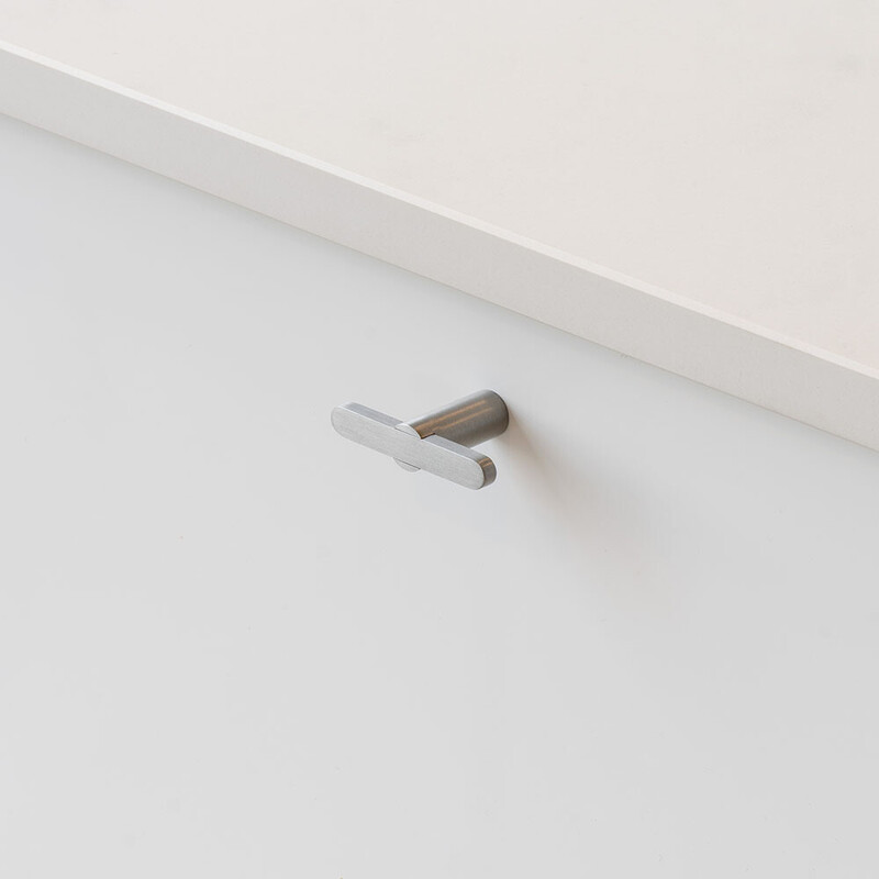 Möbelknopf T Flow - Gebürstetes Nickel