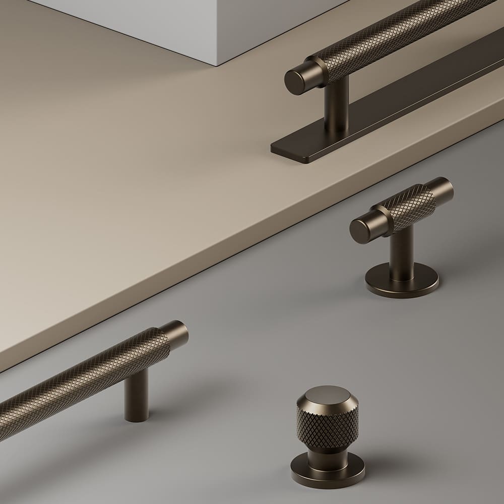 Möbelknopf Manor Round - Mattbronze