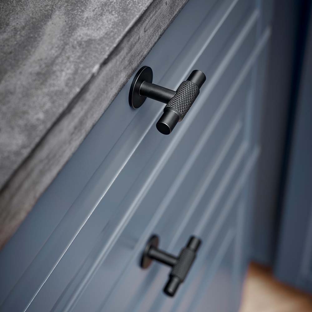 Griffknauf T Manor - Mattschwarz