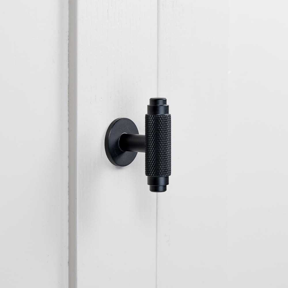 Griffknauf T-Form T Riff - Mattschwarz