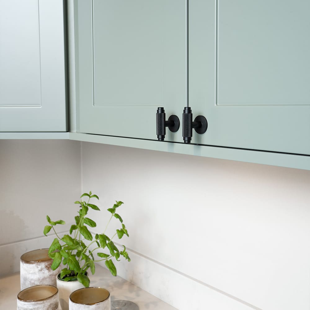 Griffknauf T-Form T Riff - Mattschwarz