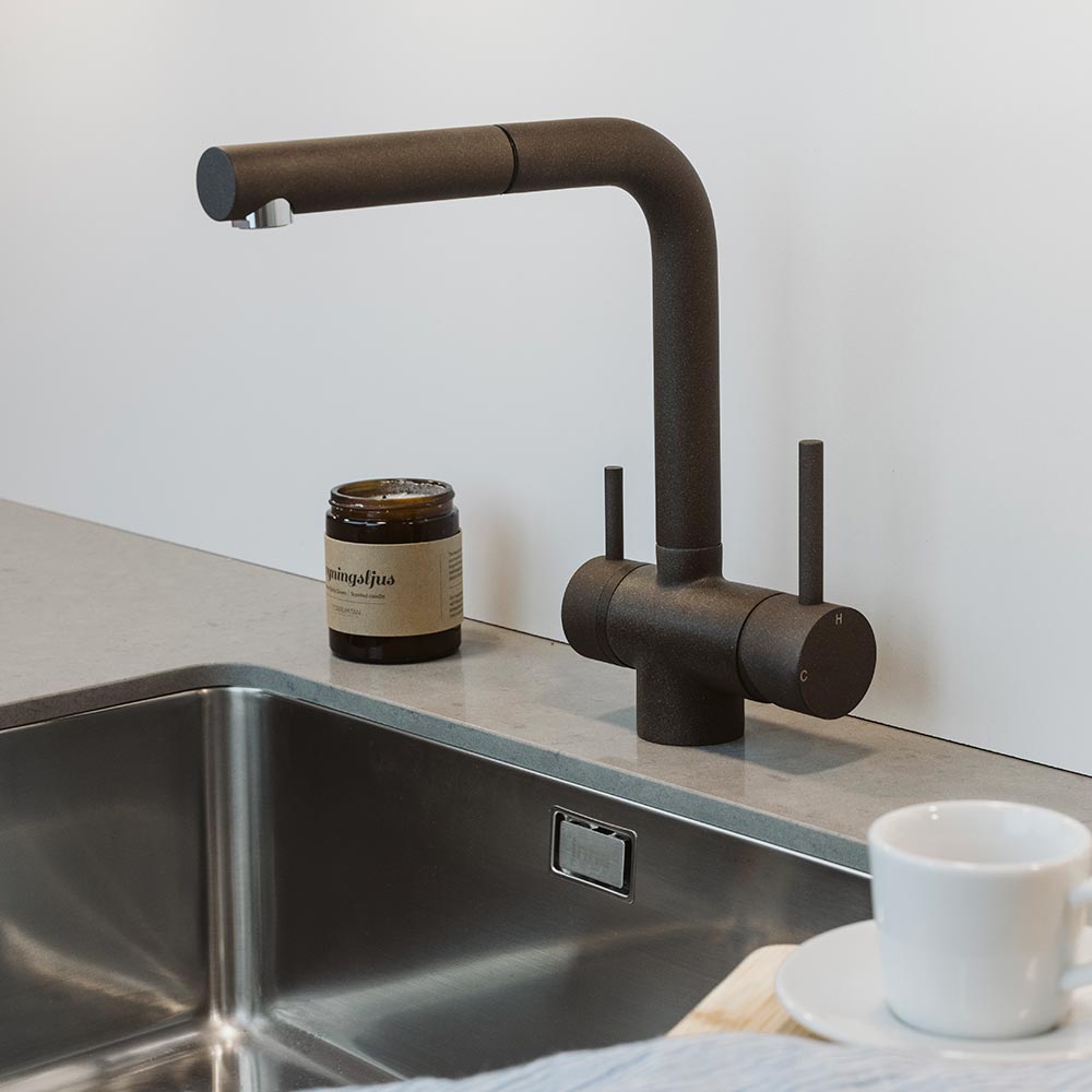Küchenarmatur London - mit Ausziehbrause - Kaffee