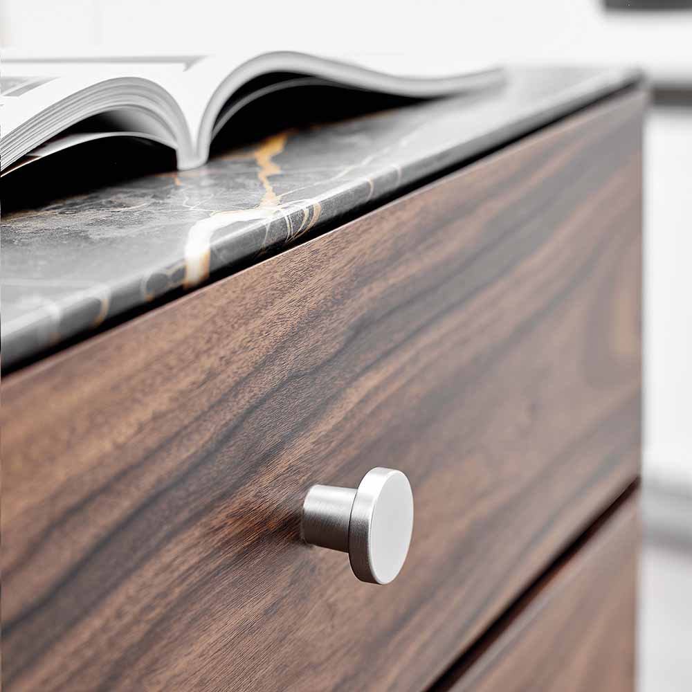 Möbelknopf 2078 - Edelstahl-Optik