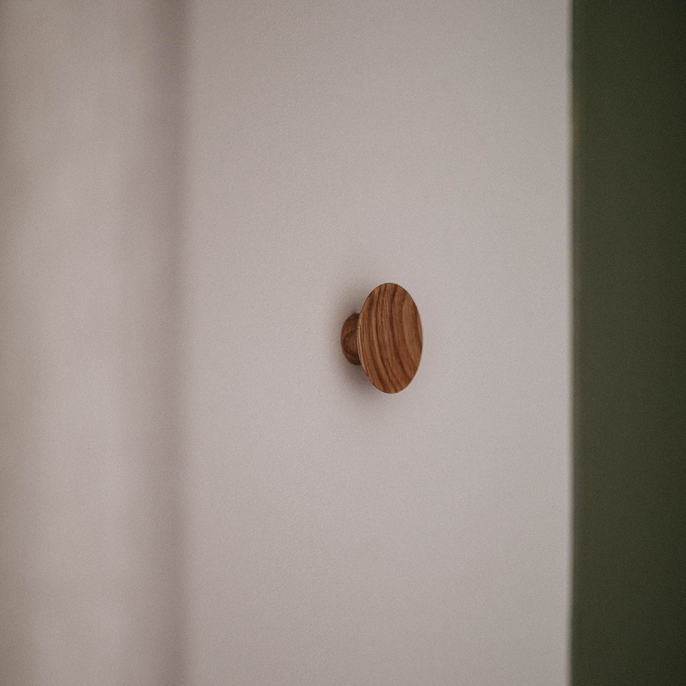 Haken Olympia - 50mm - Walnuss