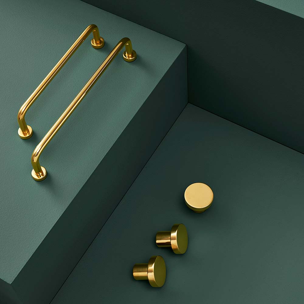 Möbelgriff Lounge - 160mm - Poliertes Messing