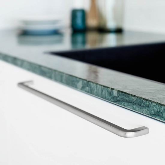 Möbelgriff Compact - 160mm - Edelstahl-Optik