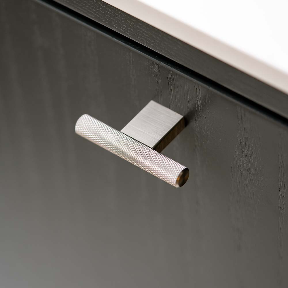 Griffknauf T-Form T Graf Mini - Edelstahl-Optik