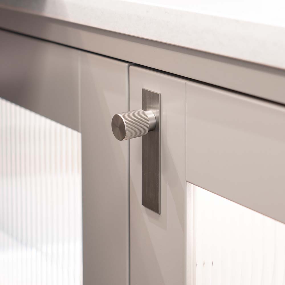 Möbelknopf Arpa/Bricka - Edelstahl-Optik