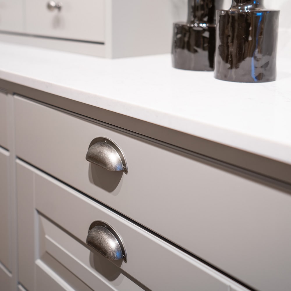 Muschelgriff 3922 - 64mm - Zinn