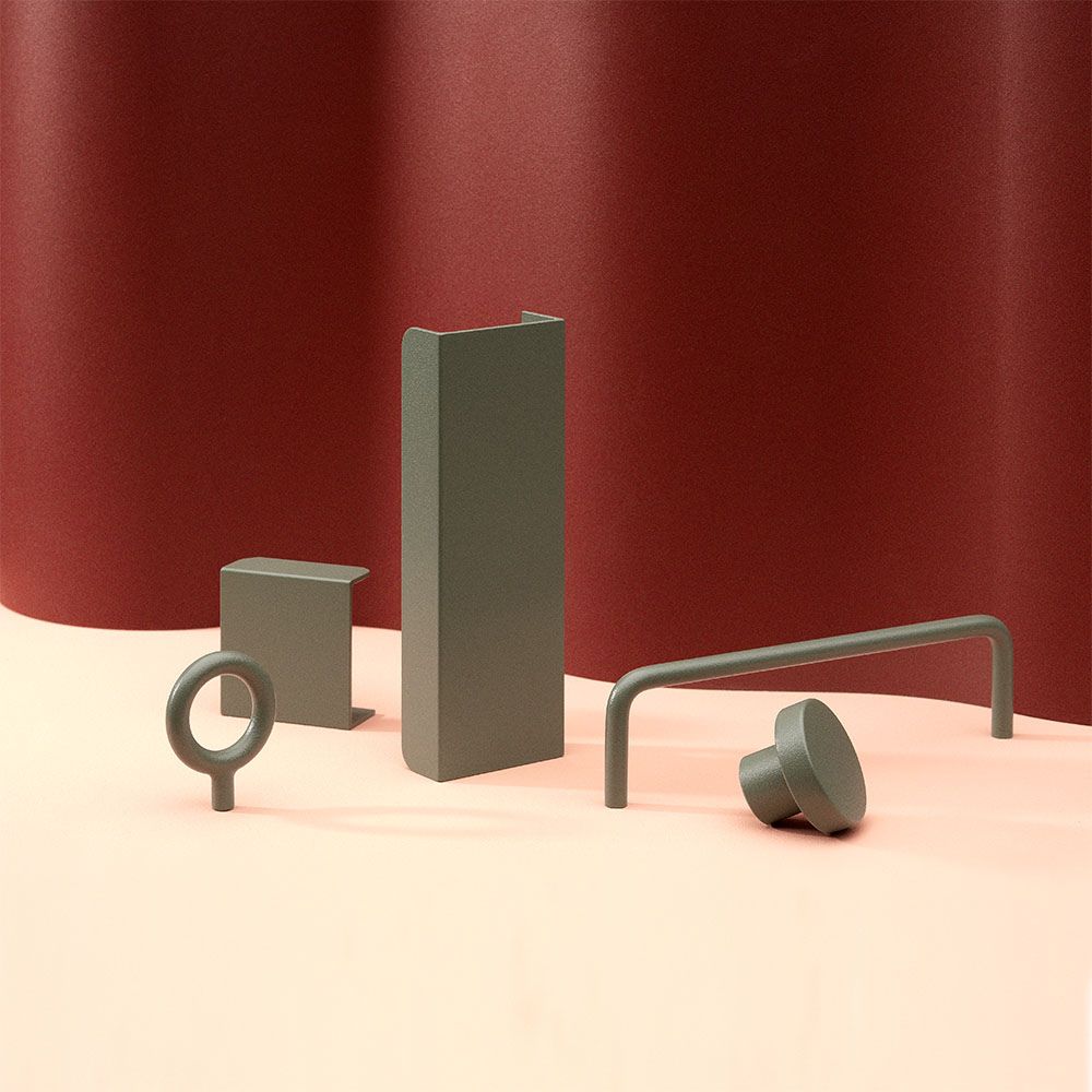 Toniton Hide Möbelgriff - Ash Green