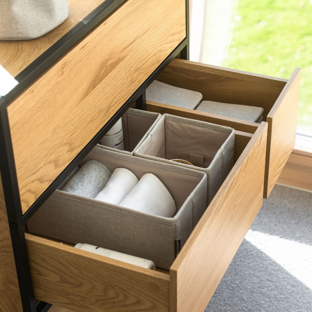 Boxen mit 3er-Set - Beige