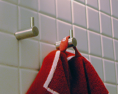 Einzelhaken Stay - Gebürsteter Edelstahl