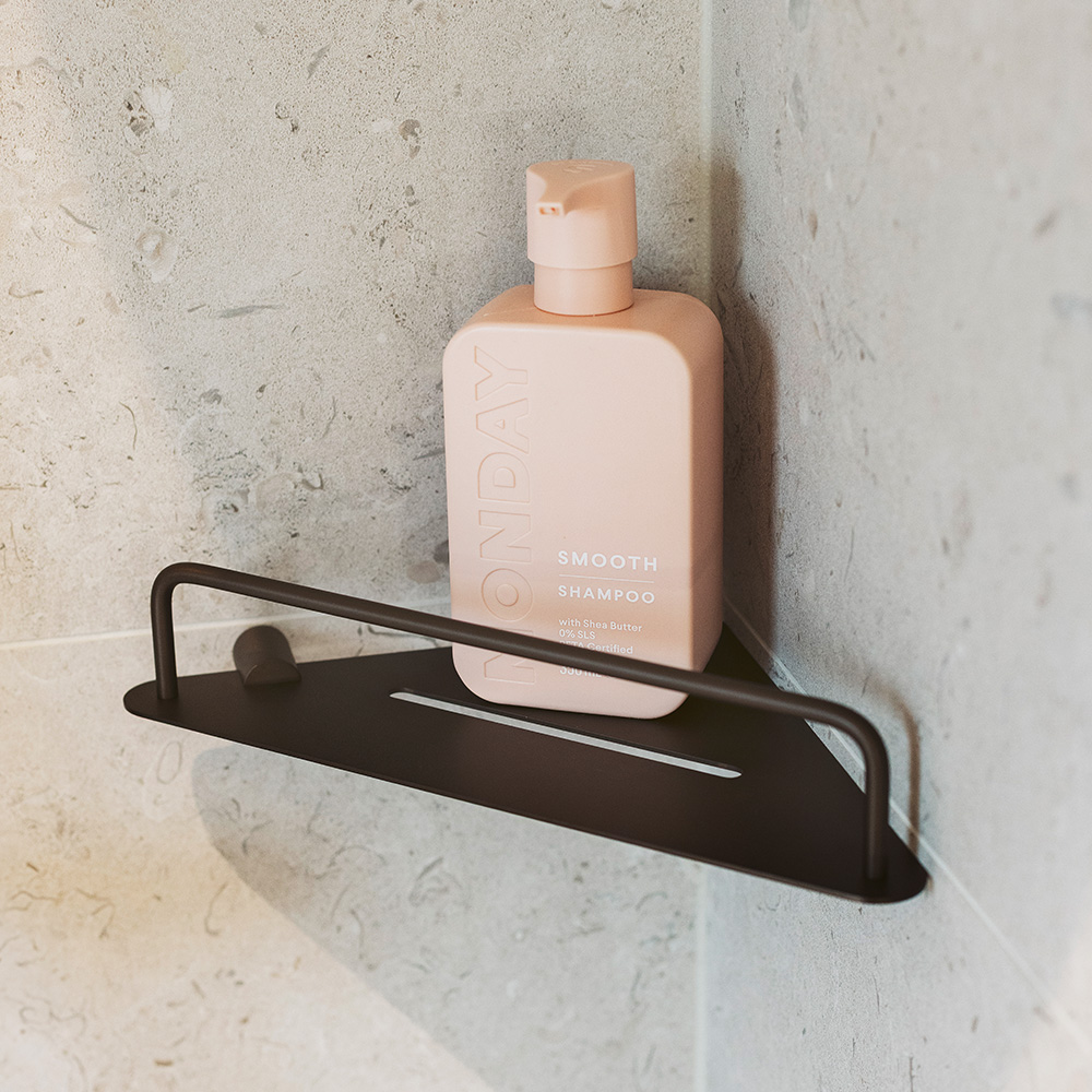 Eckregal Match - Brünierte Messing