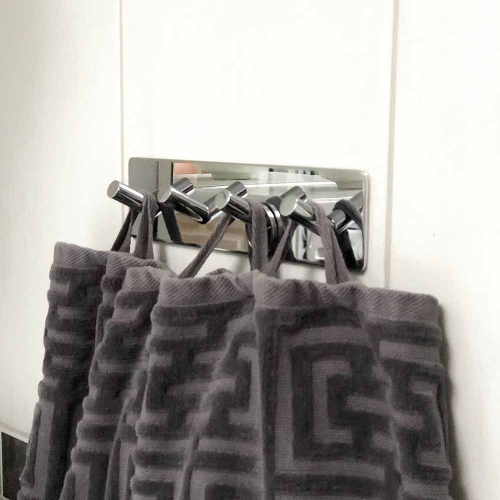 Klebehaken Base 200 4-Haken - Chrom