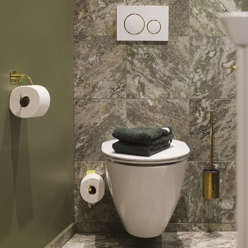 Badezimmer Set Base 200 - Poliertes Messing