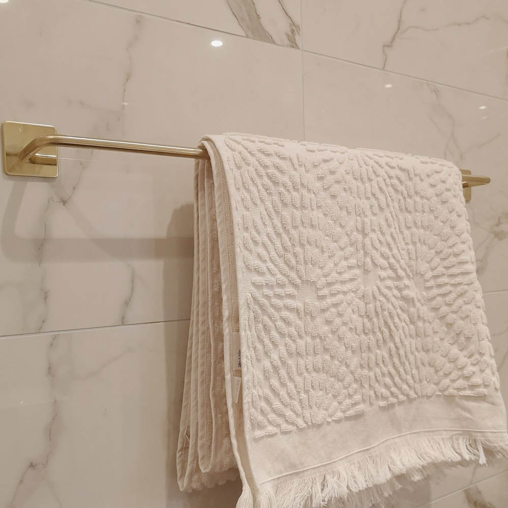 Base 200 Handtuchhalter - Poliertes Messing