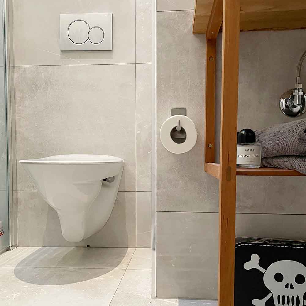 Base 200 Ersatzrollenhalter - Gebürsteter Edelstahl