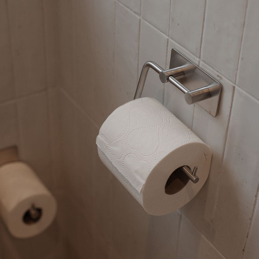 Badezimmer Set Base - Gebürsteter Edelstahl Finish