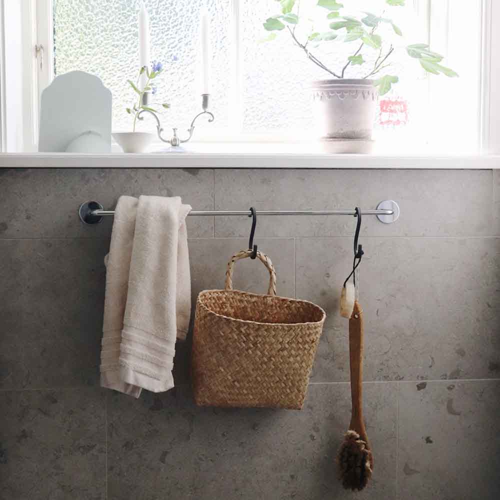 Base 100 Handtuchhalter - Chrom