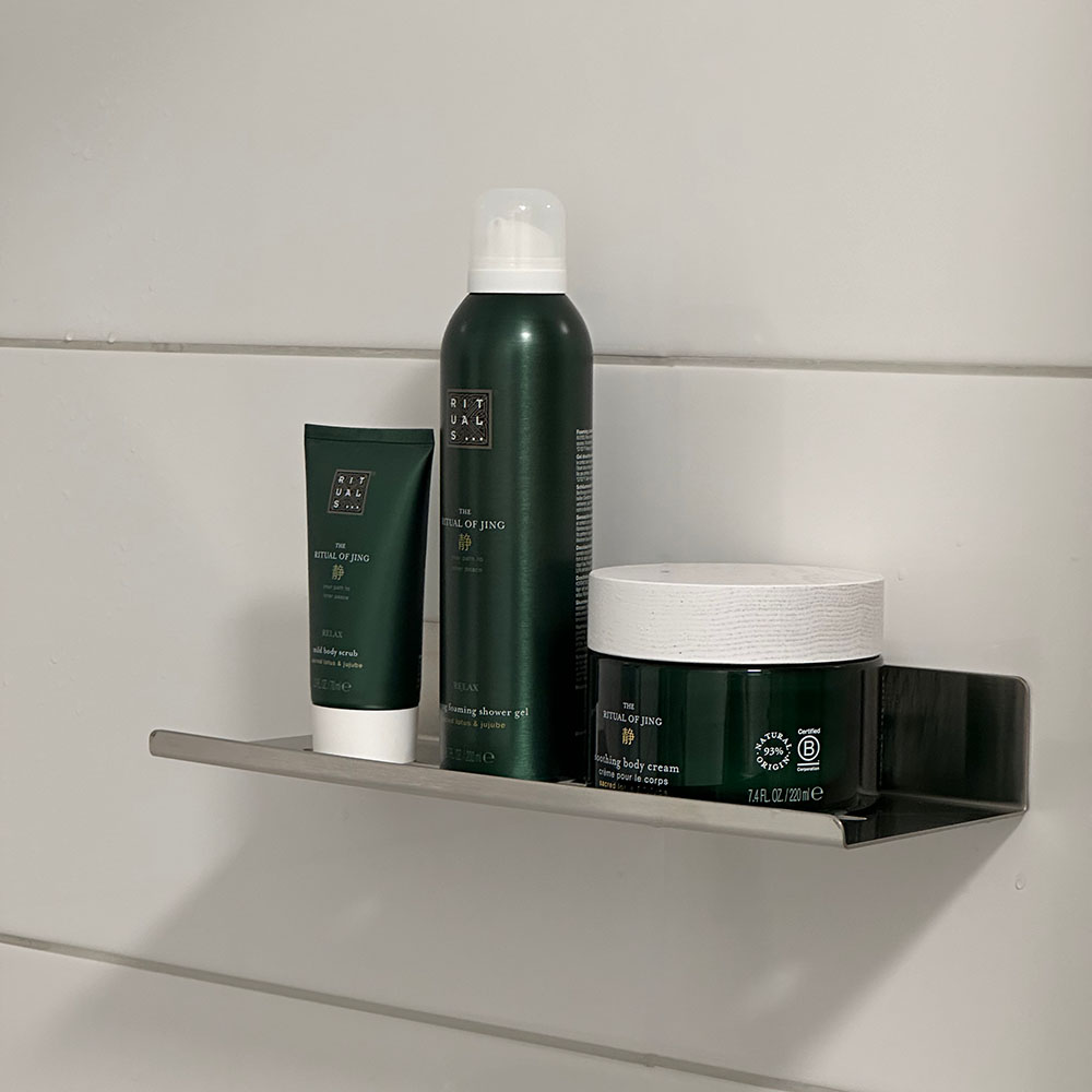 Duschablage Base - Gebürsteter Edelstahl