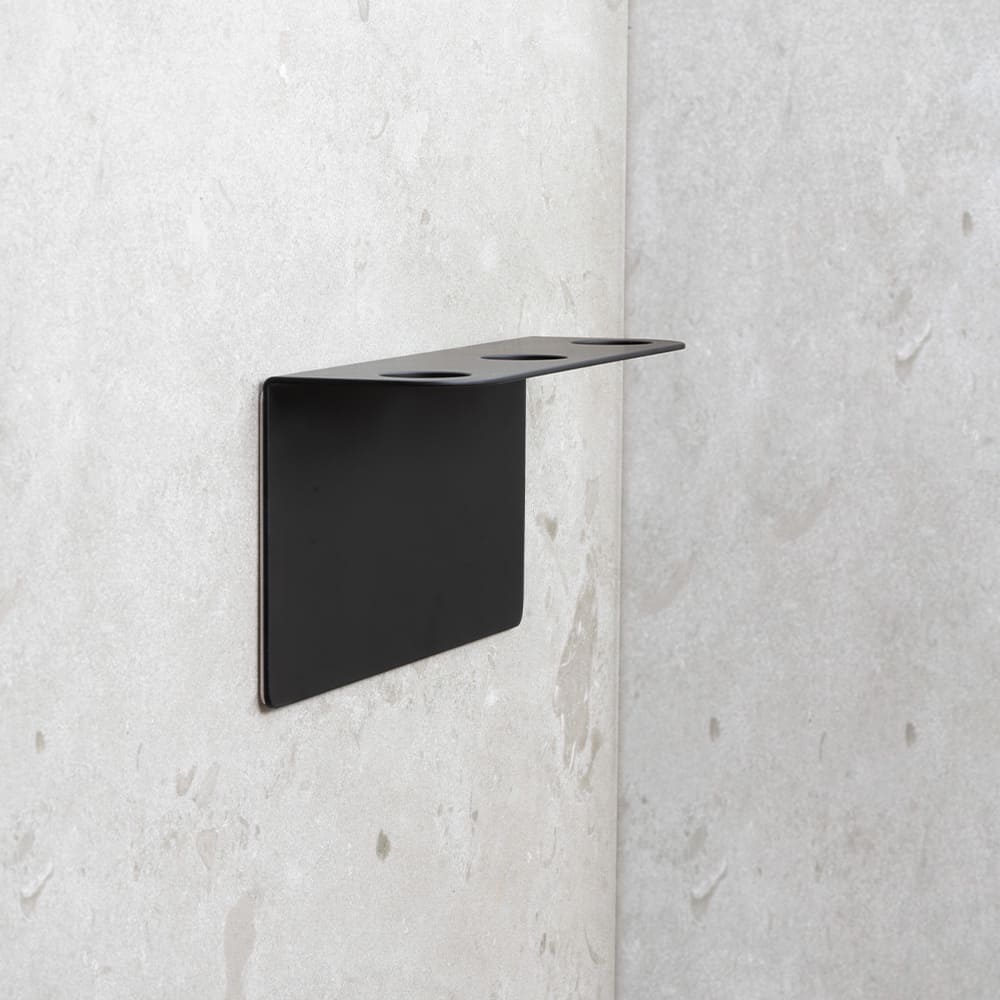 Base Seifenspender Halter & Seife Dusch - Mattschwarz