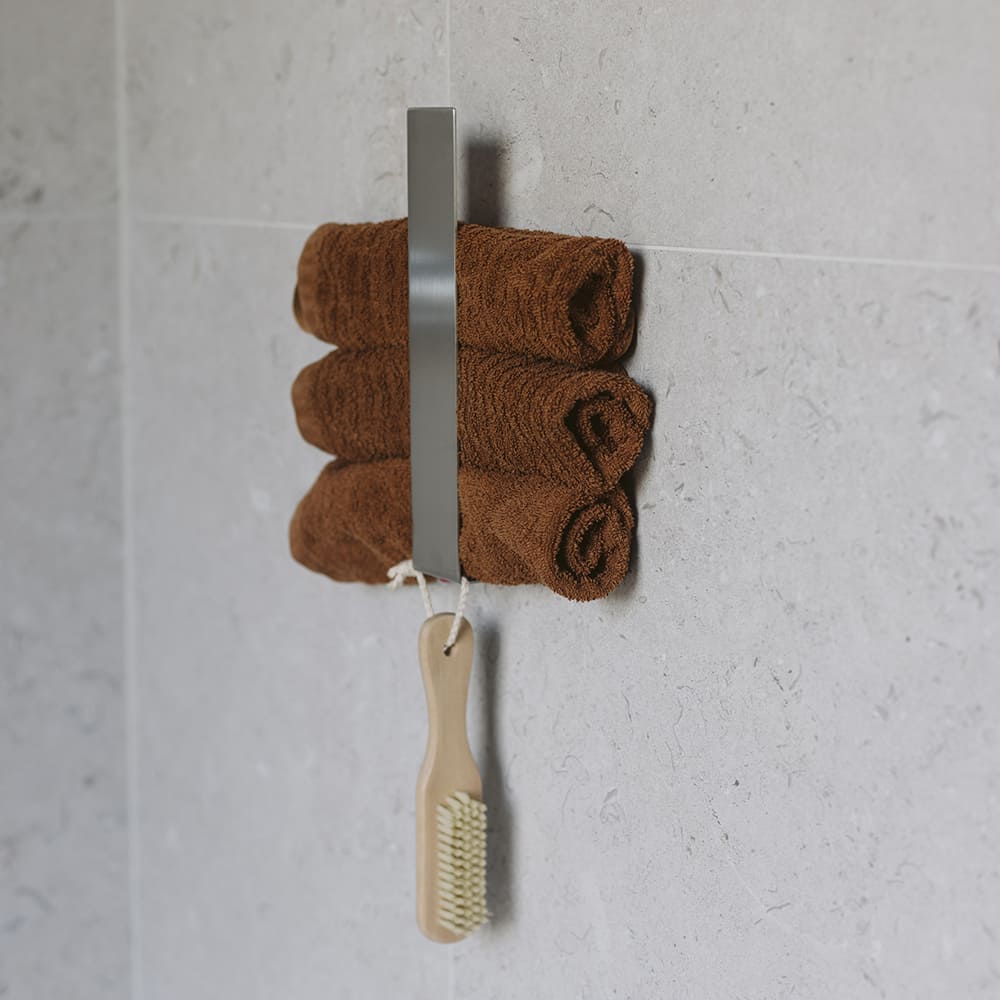 Handtuchhalter Base - Gebürsteter Edelstahl