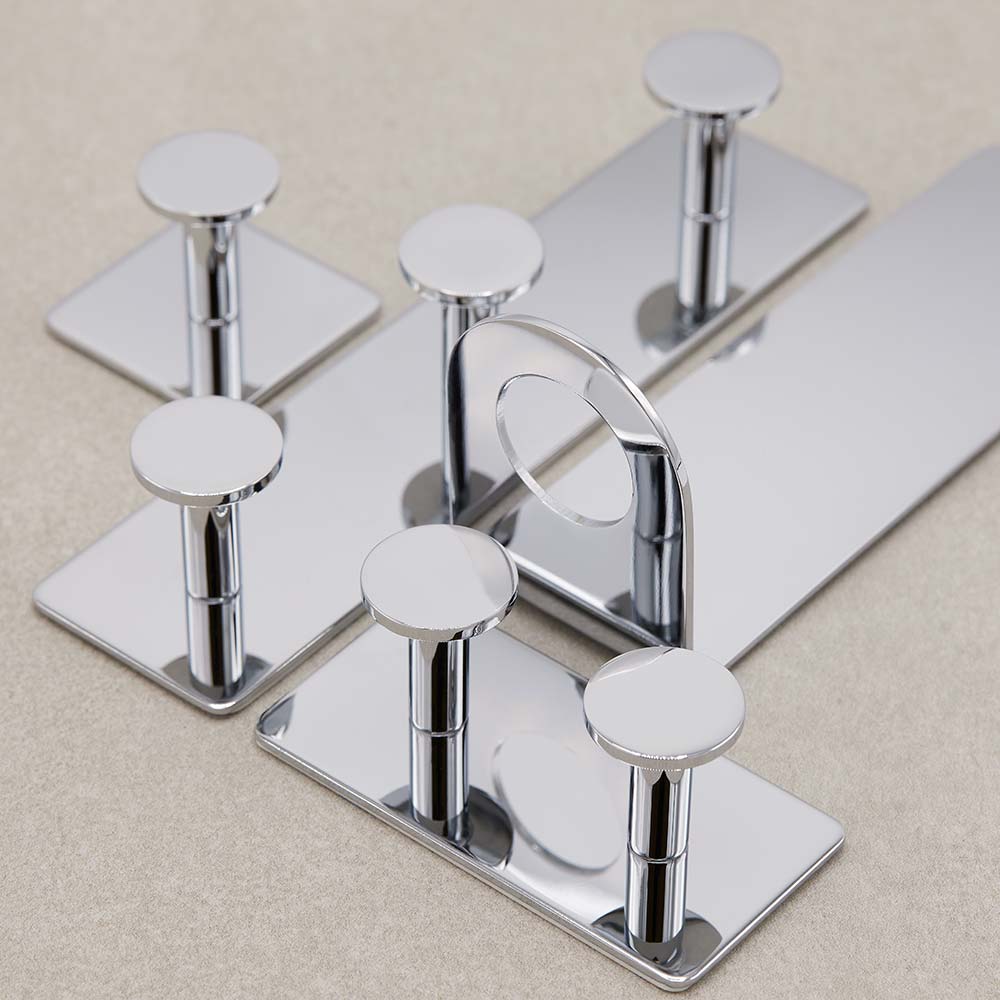 Klebehaken Base 210 1-Haken - Chrom