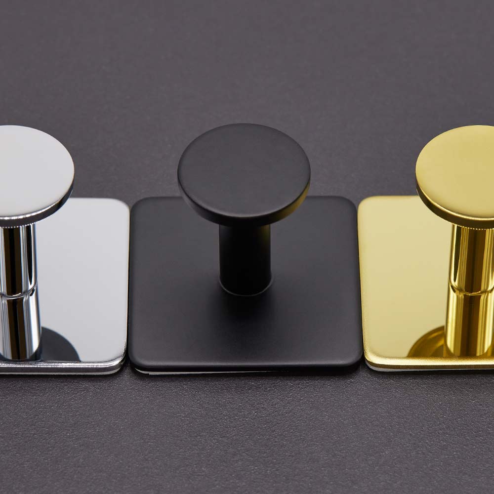 Klebehaken Base 210 3-Haken - Mattschwarz