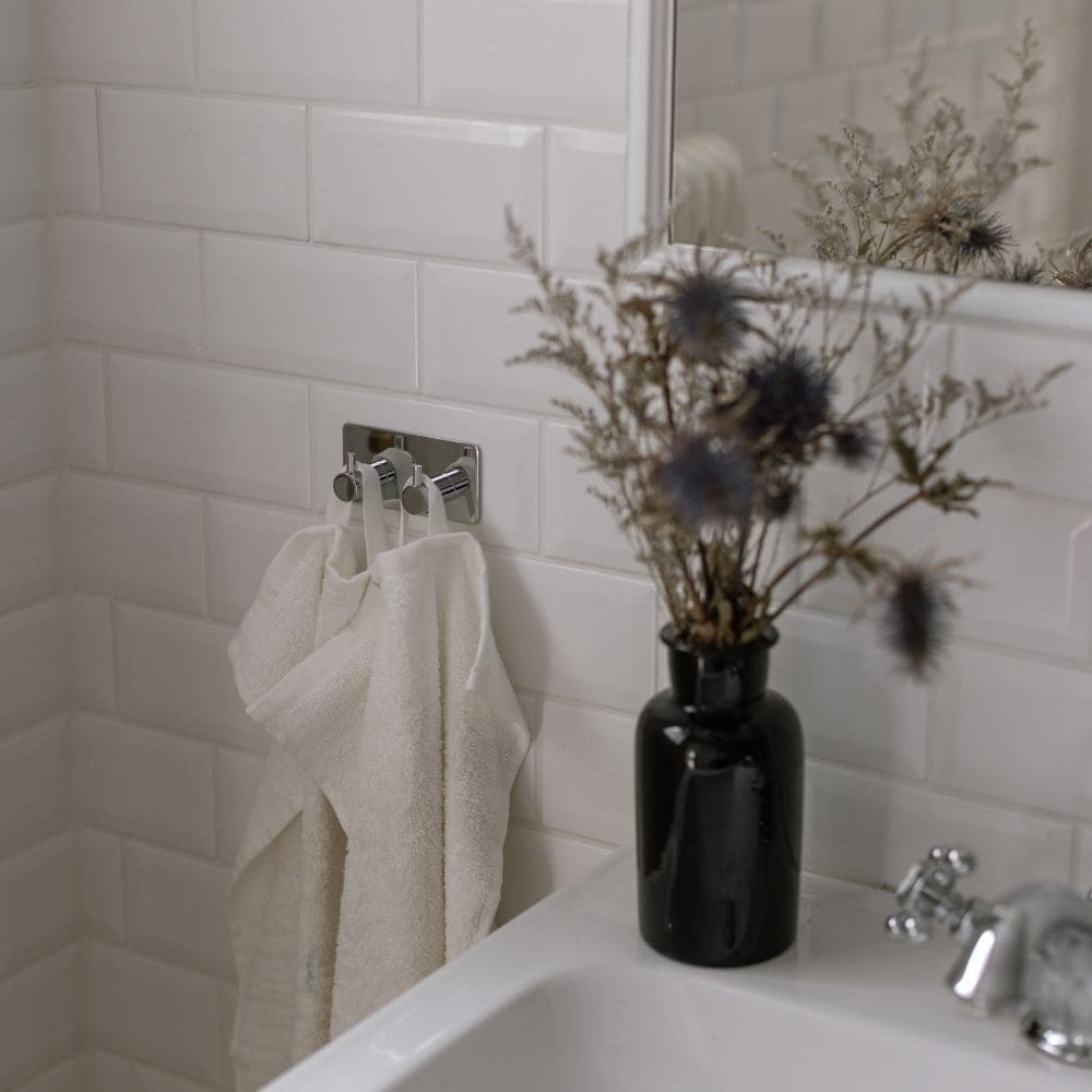 Klebehaken Base 220 2-Haken - Chrom